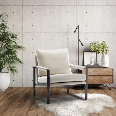 Fabric Cream Graziana Accent Chair