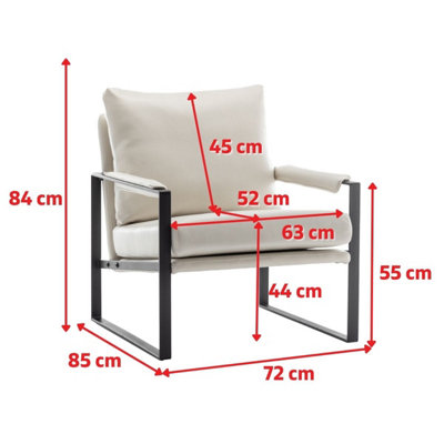 Fabric Cream Graziana Accent Chair