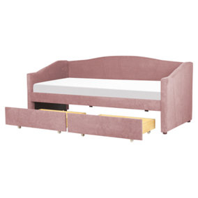 Fabric EU Single Daybed Pink VITTEL