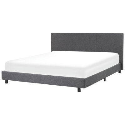 Fabric EU Super King Bed Grey ALBI