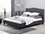 Fabric EU Super King Bed Grey MONTPELLIER