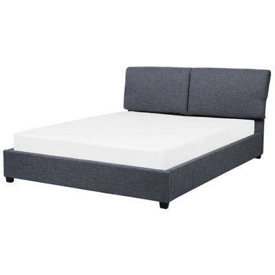 Fabric EU Super King Size Bed Grey BELFORT