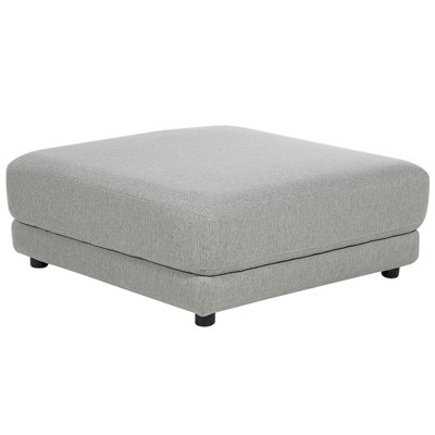 Fabric Ottoman Light Grey SIGTUNA