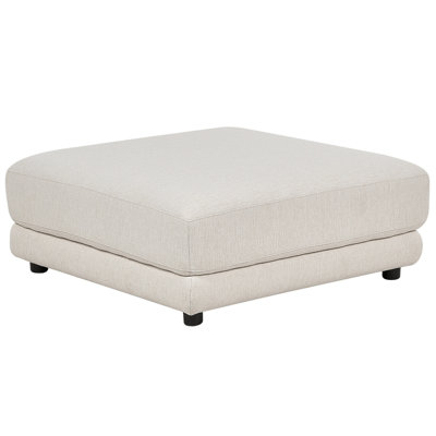 Fabric Ottoman Off-White SIGTUNA