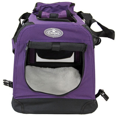 Fabric Pet Carrier Available in Purple Medium