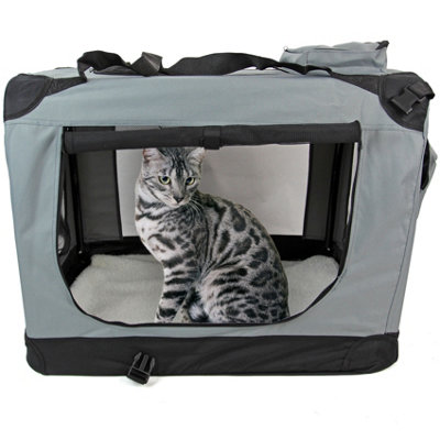 Fabric Pet Carrier Grey Medium