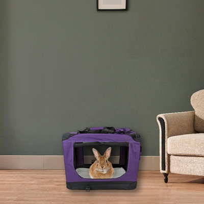 Fabric Pet Carrier Small Purple