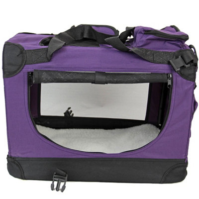 Fabric Pet Carrier Small Purple