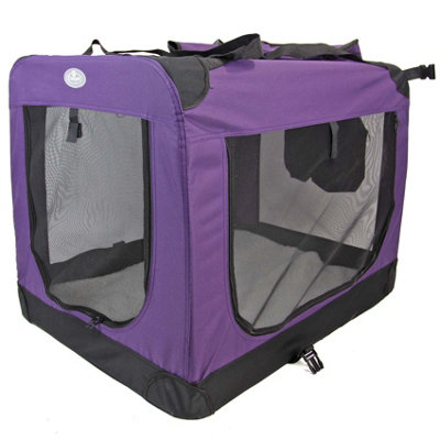 Fabric Pet Carrier Ventilated  Purple XL