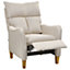 Fabric Recliner Chair Beige ROYSTON