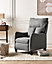 Fabric Recliner Chair Grey ROYSTON