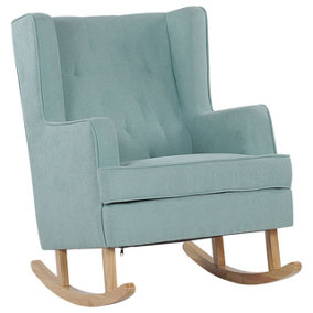 Fabric Rocking Chair Mint Green TRONDHEIM II