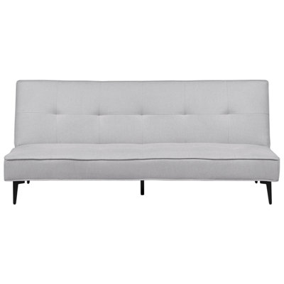 Fabric Sofa Bed Light Grey ESSVIK