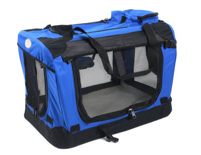 Fabric Soft Pet Crate Kennel Cage Carrier House Dog Cat Blue XL Price Comparisons | Compare The Build