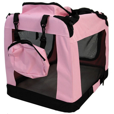 Pink best sale pet carrier