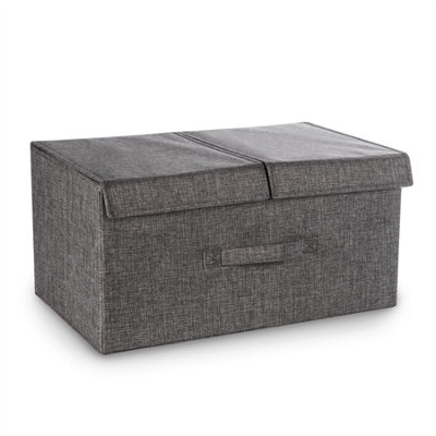 Fabric Storage Box (2 Compartments)