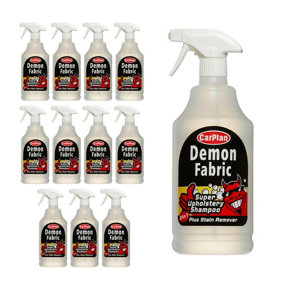Fabric Upholstery CarPlan Demon Fast Acting Super Shampoo Cleaner 1 Litre 1L x12