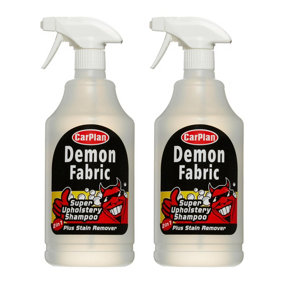 Fabric Upholstery CarPlan Demon Fast Acting Super Shampoo Cleaner 1 Litre 1L x2
