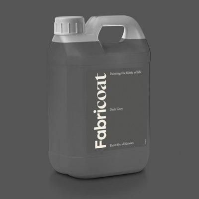 Fabricoat Fabric Paint Dark Grey, 2500ml
