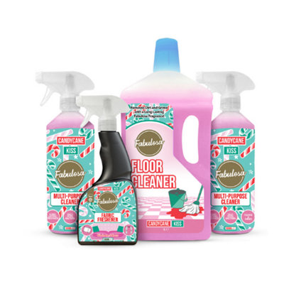 Fabulosa Candy Cane Kiss 4 Piece Cleaning Bundle