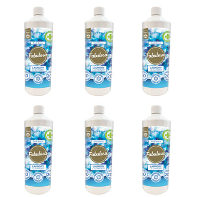 Fabulosa Laundry Cleanser Washing Disinfectant Liquid Fresh Breeze 1L x 6