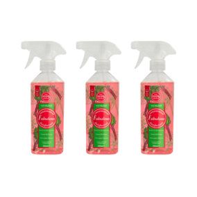 Fabulosa Wild Rhubarb Antibacterial Disinfectant Spray 500ml - Pack of 3