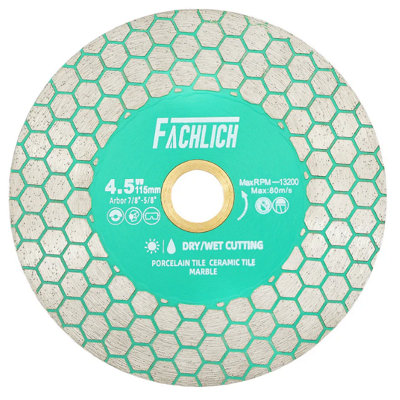 FACHLICH diamond tile cutting disc grinding disc 115mm 22.2 bore