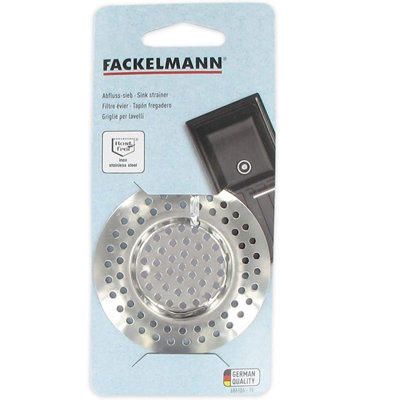 Fackelmann Stainless Steel Basin Waste Strainer Silver (One Size)