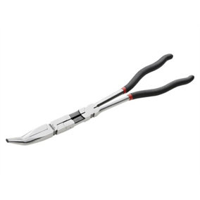 Facom 195.34L Double Jointed Extra Long Half-Round Nose Pliers 45 Angle 340mm FCM19534L