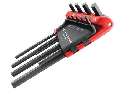 Facom 83H.JP9A 83H.JP9A Hexagon Key Long Arm Set, 9 Piece (1.5-10mm) FCM83HJP9A