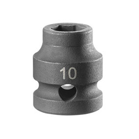 Facom NSS.10A 6-Point Stubby Impact Socket 1/2in Drive 10mm FCMNSS10A