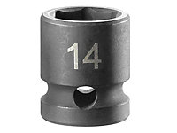 Facom NSS.14A 6-Point Stubby Impact Socket 1/2in Drive 14mm FCMNSS14A