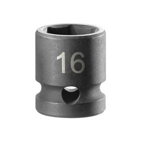 Facom NSS.16A 6-Point Stubby Impact Socket 1/2in Drive 16mm FCMNSS16A
