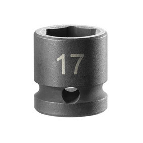 Facom NSS.17A 6-Point Stubby Impact Socket 1/2in Drive 17mm FCMNSS17A