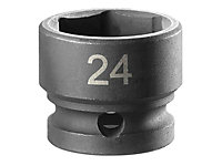 Facom NSS.24A 6-Point Stubby Impact Socket 1/2in Drive 24mm FCMNSS24A