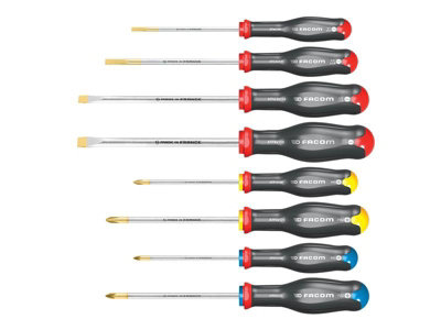 Facom - Protwist Screwdriver Set, 8 Piece