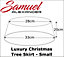 FACTORY SECONDS Samuel Alexander 33cm x 20cm Small Dark Grey Wicker Christmas Tree Skirt