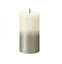 Faded Soft Pearl Bolsius Rustic Metallic Candle. Unscented. H13 cm
