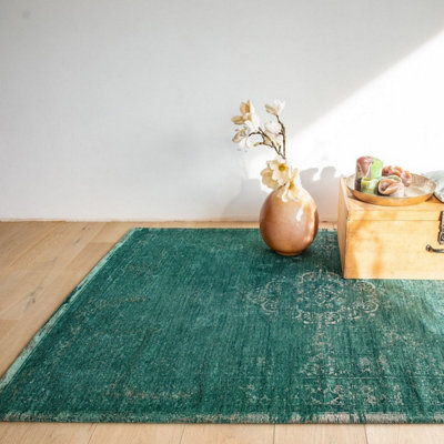 Fading World Jade 8258 Designer Luxury Rug By De Poortere - 170cm X ...
