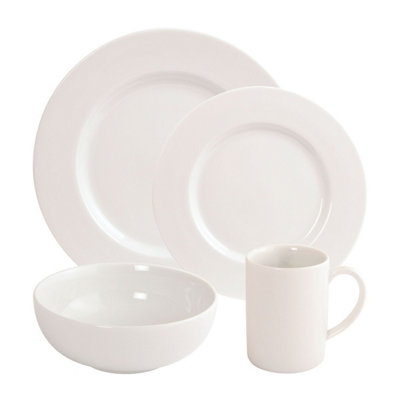 Fairmont & Main Arctic 16 Piece Dinner Set with Coupe Bowls