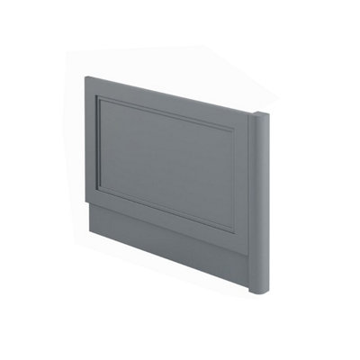 Fairmont Traditional Light Grey End Bath Panel and Corner Post (W)700mm
