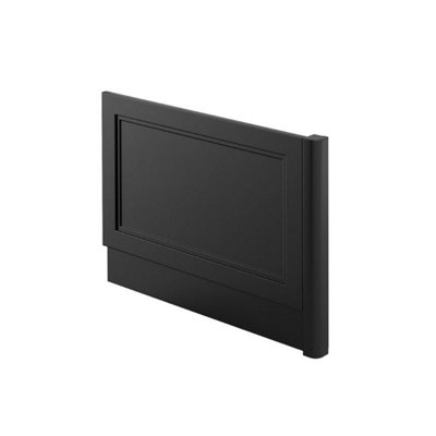 Fairmont Traditional Matt Black End Bath Panel and Corner Post (W)800mm