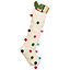 Fairtrade Cream Knitted Pompom Xmas Gift Decoration Christmas Stocking