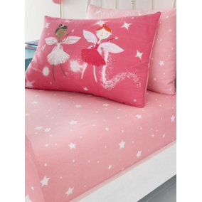 Fairy Buddies Star Single Fitted Sheet and Pillowcase Set