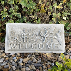 Fairy Design 'Welcome' Wall Plaque