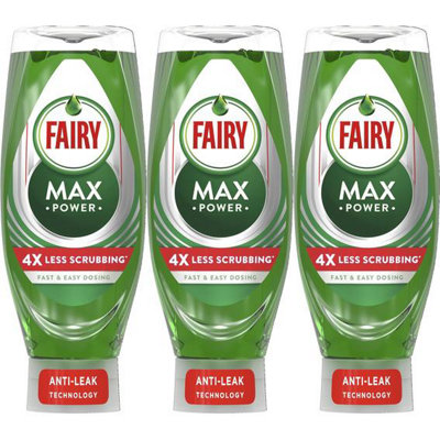 Fairy Max Power Original Washing Up Liquid, 660 ml (Pack of 3)