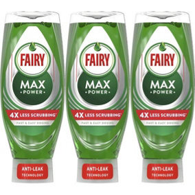 Fairy Max Power Original Washing Up Liquid, 660 ml (Pack of 3)