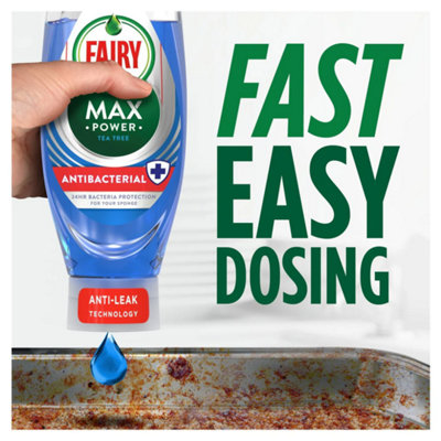 Fairy Max Power Tea Tree Antibacterial Washing Up Liquid 370ml