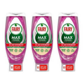 Fairy Max Power Washing Up Liquid Cherry Blossom 640ml - Pack of 3