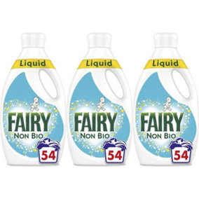 Fairy Non Bio Washing Liquid 1.89L, 54 Washes (Pack of 3)